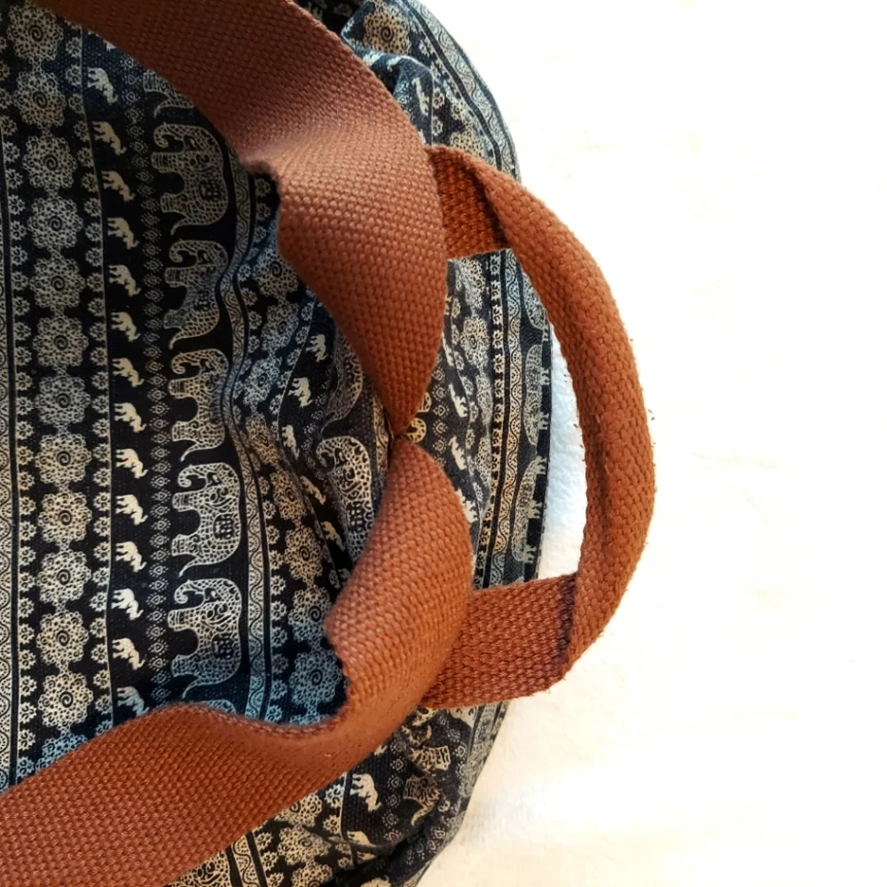 American Eagle knapsack Back Pack Book Bag Pockets Zipper 16x16